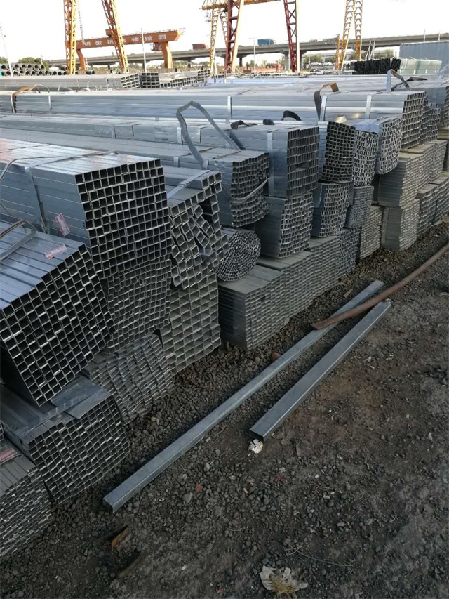 Q235B热浸永泰永泰永泰镀锌无缝方矩管 钢结构专用管材